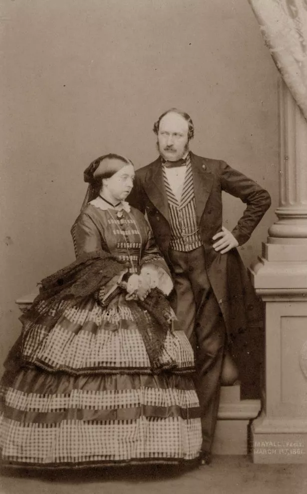 Queen Victoria (1819 - 1901) and her consort Prince Albert (1819 - 1861) just nine months before his early death. 
